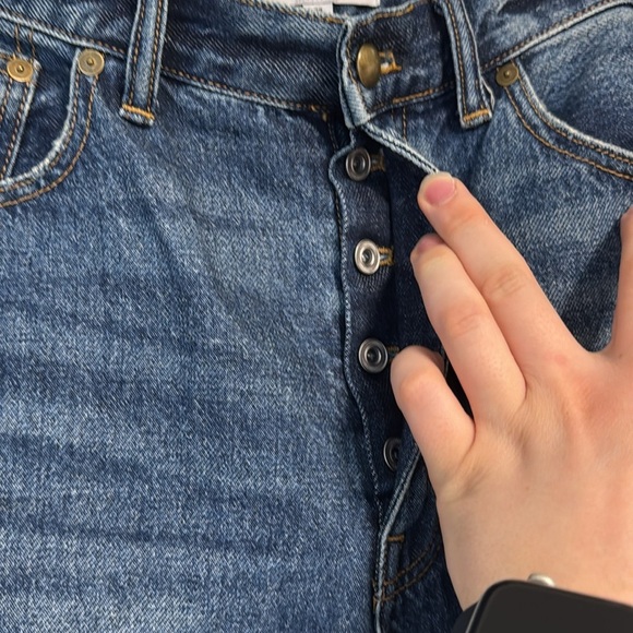 Madewell X Alexa Chung for Madewell High-Rise Straight Jean in Allendale Wash - Picture 11 of 13